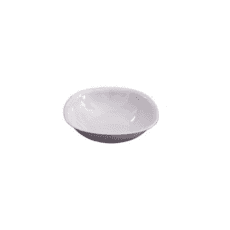 Plato Bowl Semicuadrado De Policarbonato Blanco 17.5cm