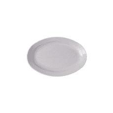 Plato Ovalado Blanco 29cm