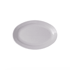 Plato Ovalado Blanco 34cm